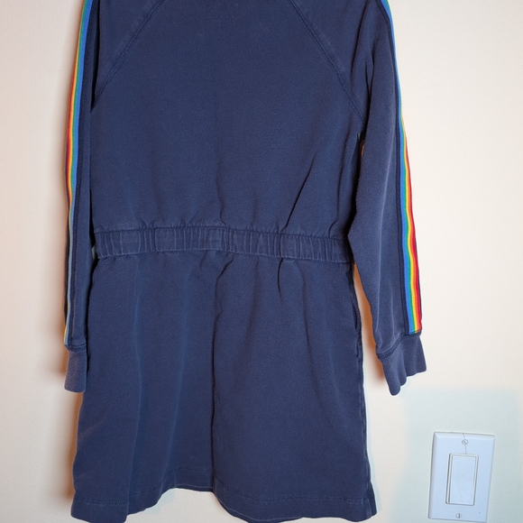 Primary Navy Dress with Rainbow Stripes - Picture 7 of 14